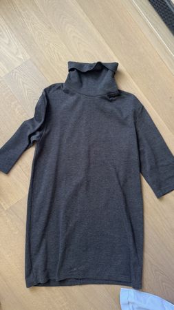 Rollkragen Kleid, Herbst-Look, Grössse S
