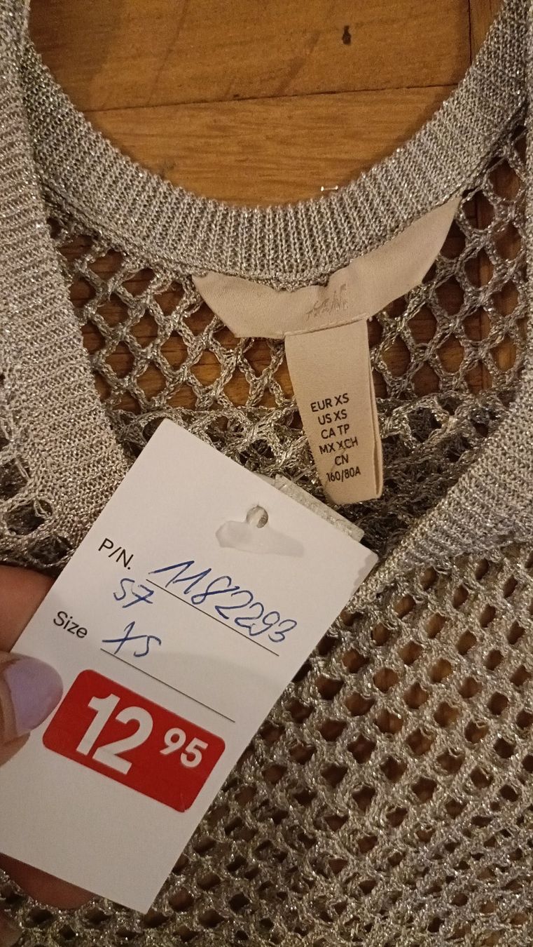 Tops: Top grau-glitzrig Gr. XS, – Neu und originalverpackt aus Dübendorf von Me_sa 3
