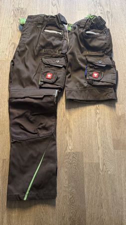 2 Neue Engelbert Strauss Hosen kurz und lang Gr.134/140 