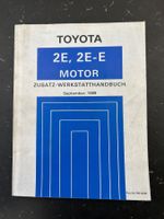 TOYOTA 2E 2E-E MOTOR Zusatzwerkstatthandbuch 1989