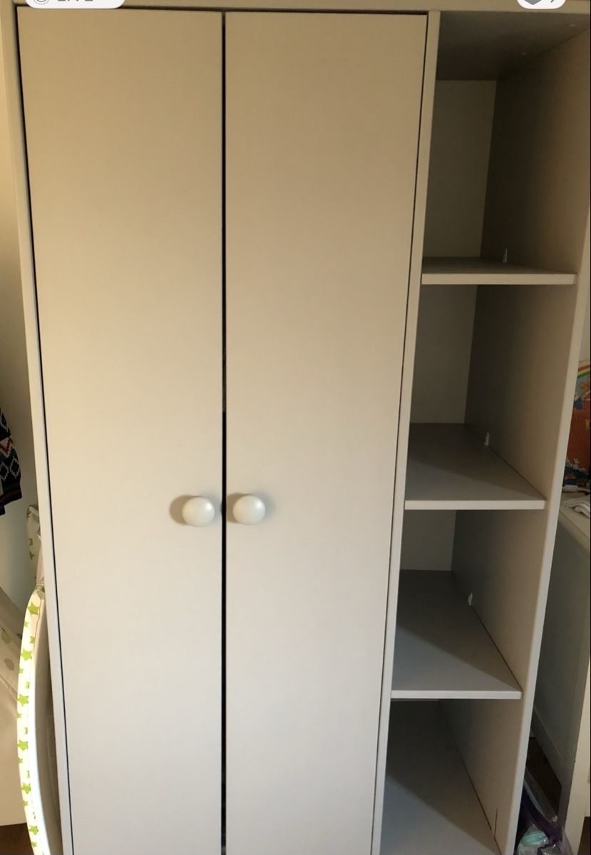 Ikea Armadi: Wardrobe with Open Shelving Unit Used Condition – Usato da Büren an der Aare venduto da bradlee512