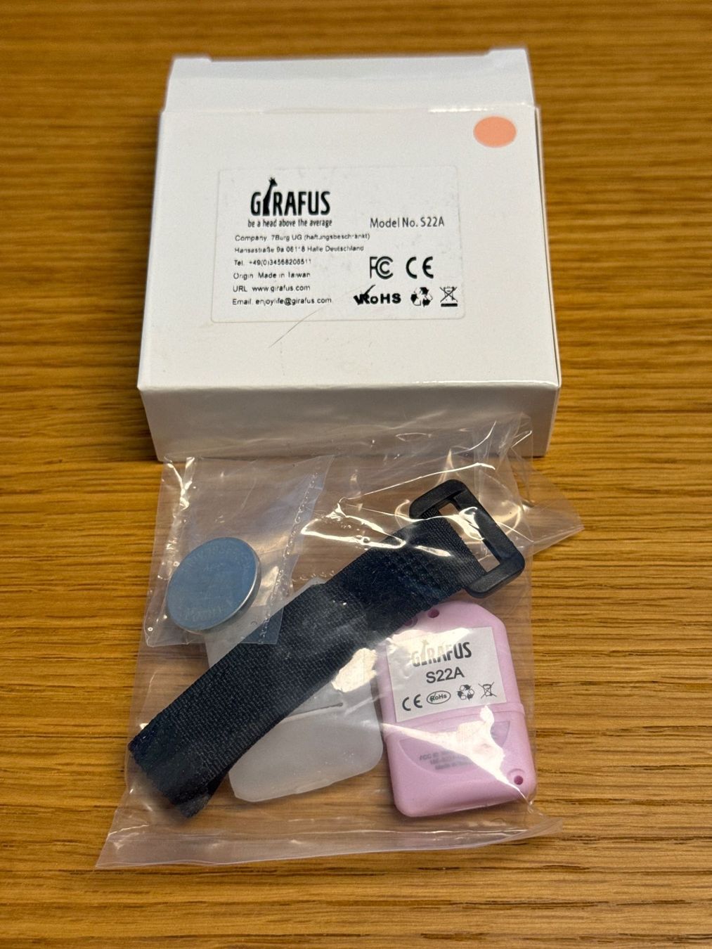 Leine & Halsband: Girafus® Tracker - Katzen Hunde Haustier Peilsender – Neu und originalverpackt aus Kehrsatz von tstange