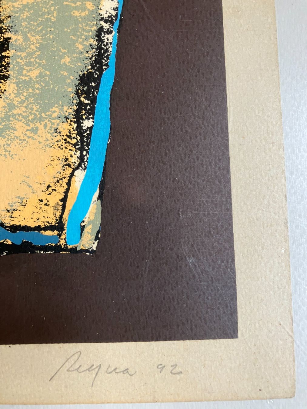 Grafica & Litografie: grosse abstrakte Litho, signiert – Usato da Männedorf venduto da Amleto3 2