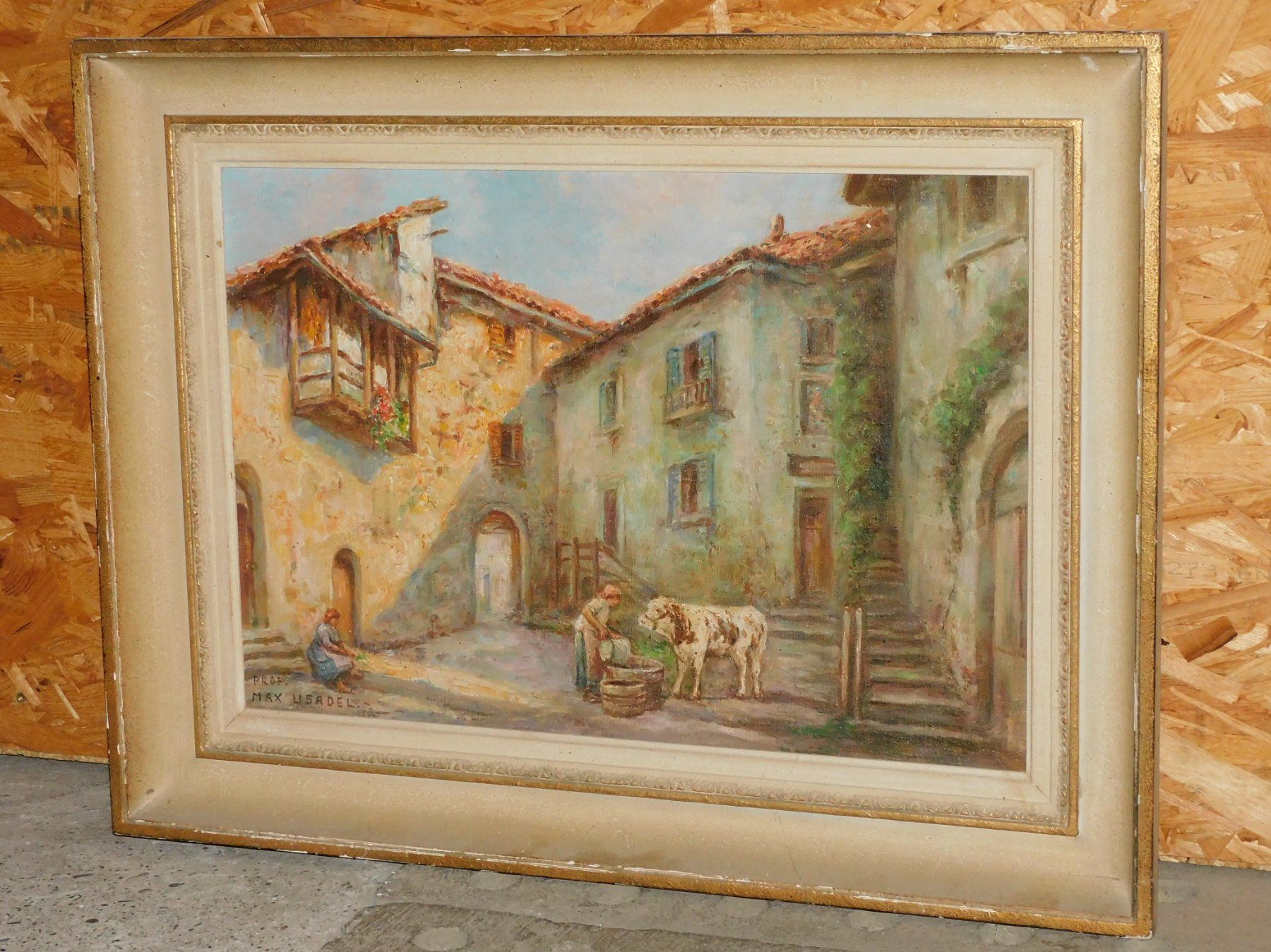 Dipinti: Kunst Gemälde gr altes Ölbild Max Lisadel 1950 - Ölgemälde – Usato da Sursee venduto da 76 1