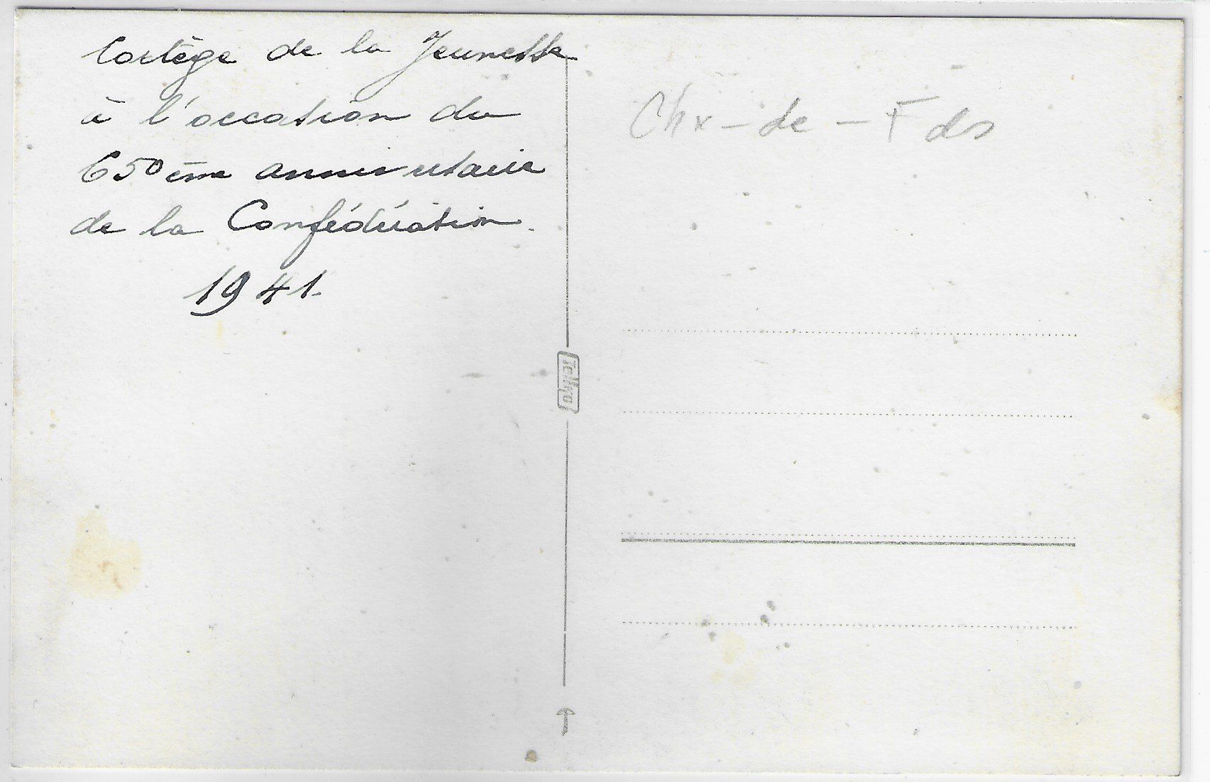 Cartoline postali: La Chaux-de-Fonds - Anlass – Usato da Ettingen venduto da Kartenplanet 1