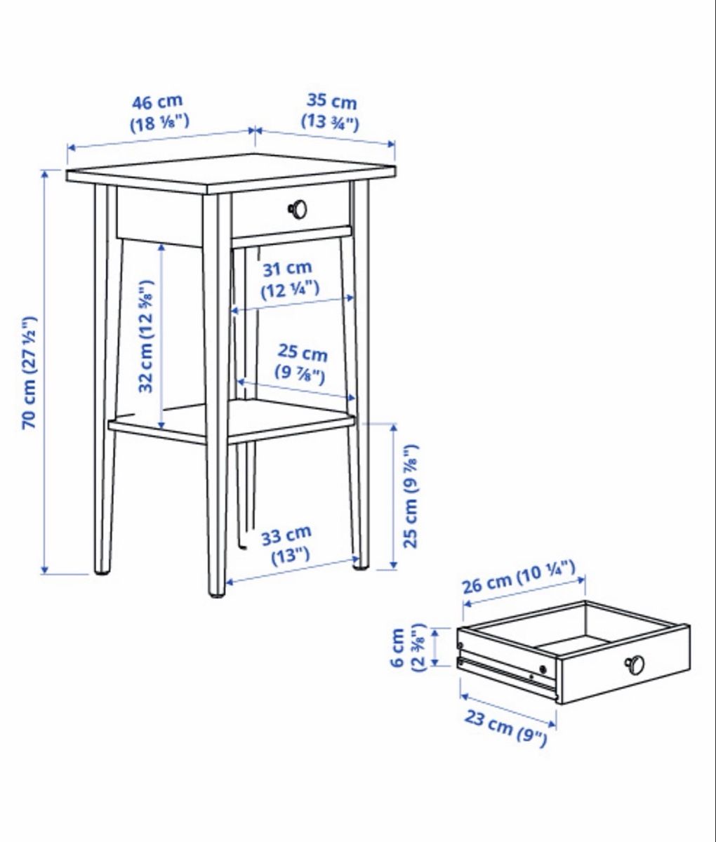 Ikea Comodini: Ikea Hemnes Nachttisch x2 – Usato da Baar venduto da fan_27lj 3