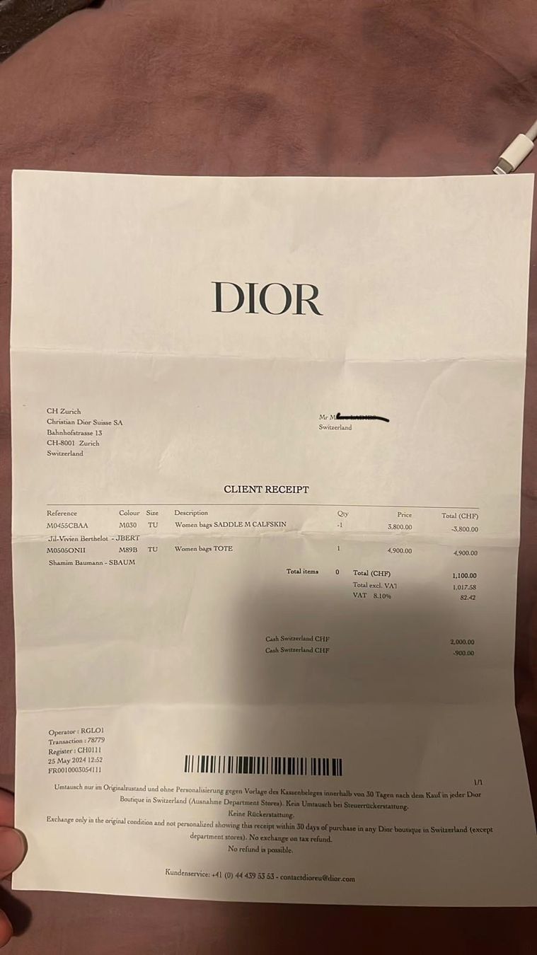 Dior Sacs femmes: Dior Lady Mini Tasche – Neuf (Voir description) à Zürich par bia_z8zz 3