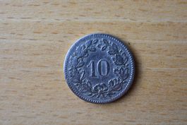 10 Rappen Münze 1899