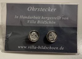 Katze Ohrstecker, Handmade, Villa Bildschön, Neu!
