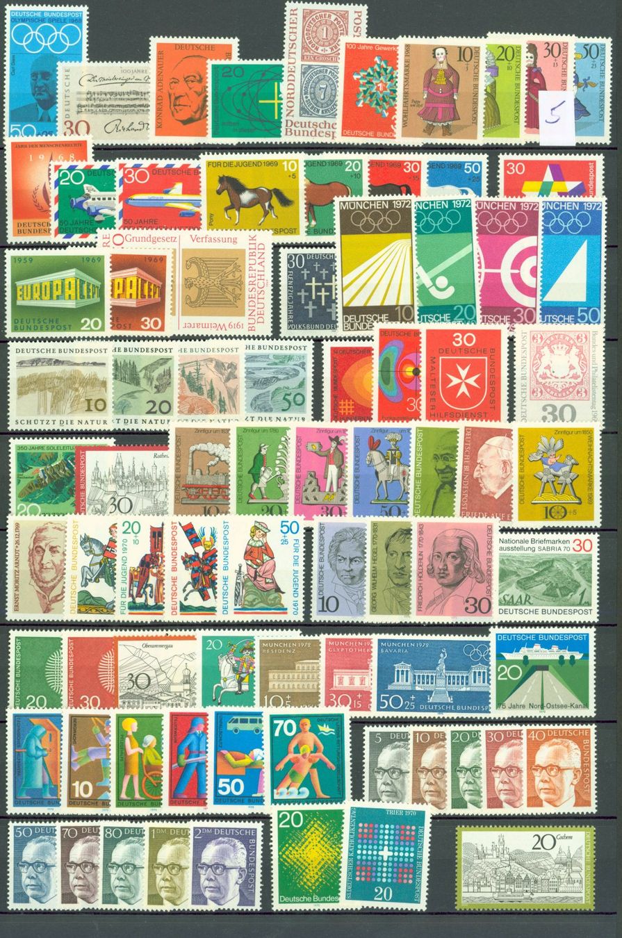 Tutti i francobolli: 10 Seiten BRD  grosse SAMMLUNG **  (AX229) – Nuovo (secondo la descrizione) da Seuzach venduto da Harri19 4