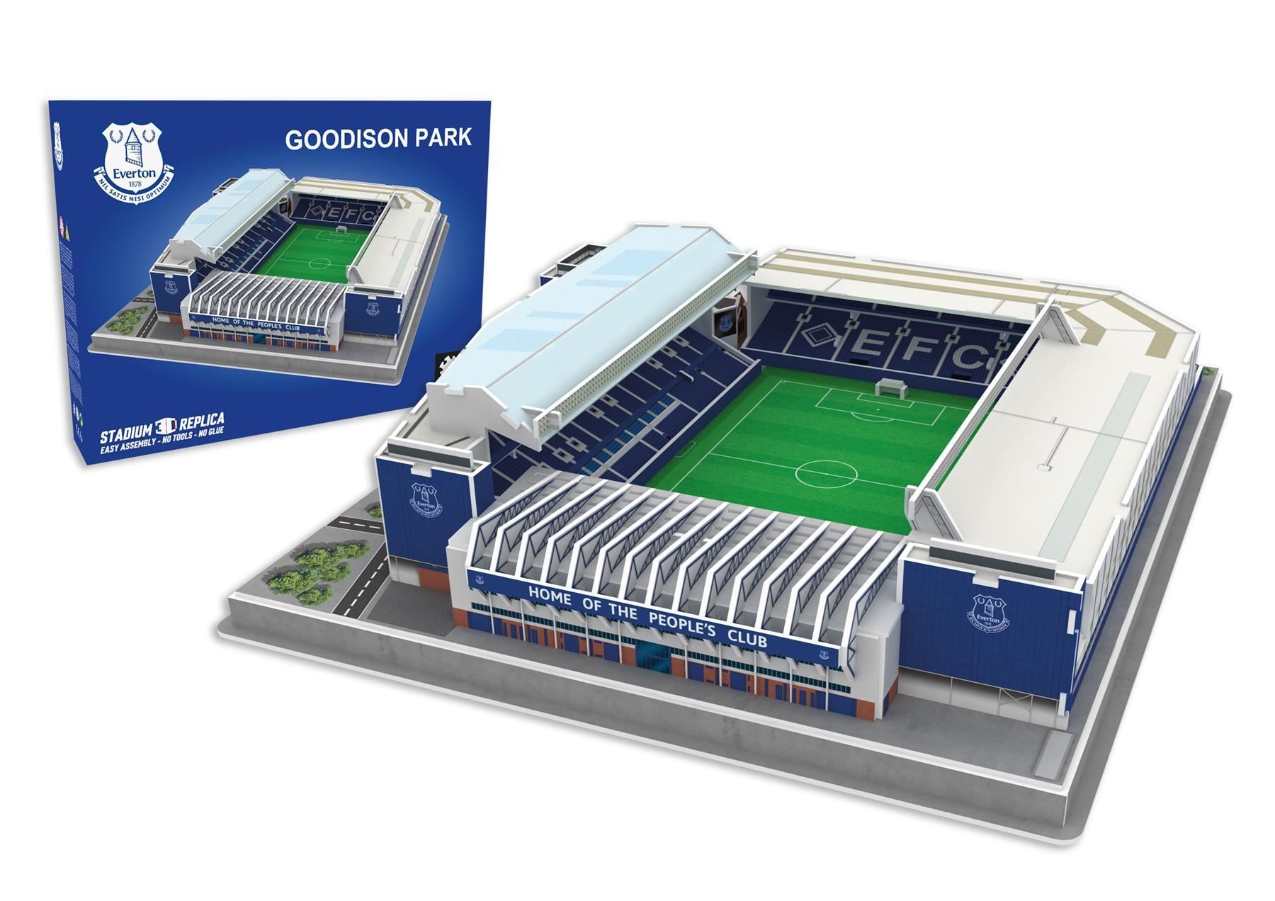 Puzzle: Everton FC Goodison Park 3D Puzzle – Nuovo e nell'imballaggio originale da Wil SG venduto da Football-Legends
