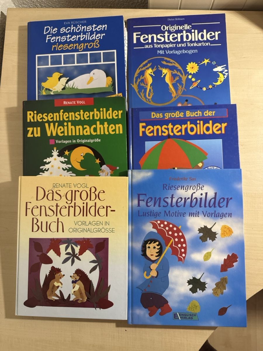 Bücher: 6 Fensterbilder  Bastelbücher    – Gebraucht aus Suhr von Seri014