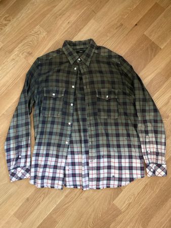 Hemd Holzfäller Style, kariert mit Farbverlauf, L 54