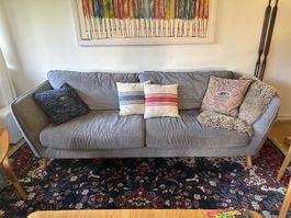 Skandinavisches 3-Sitz Sofa