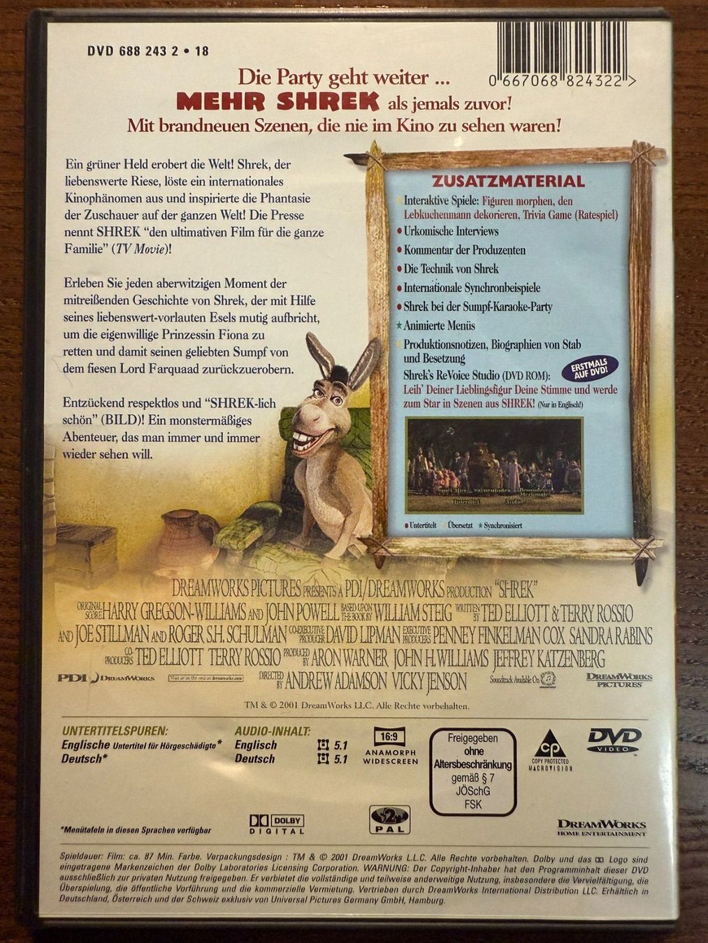Tutti i DVDs: Shrek - Der tollkühne Held – Usato da Zürich venduto da FilmFreunde 1