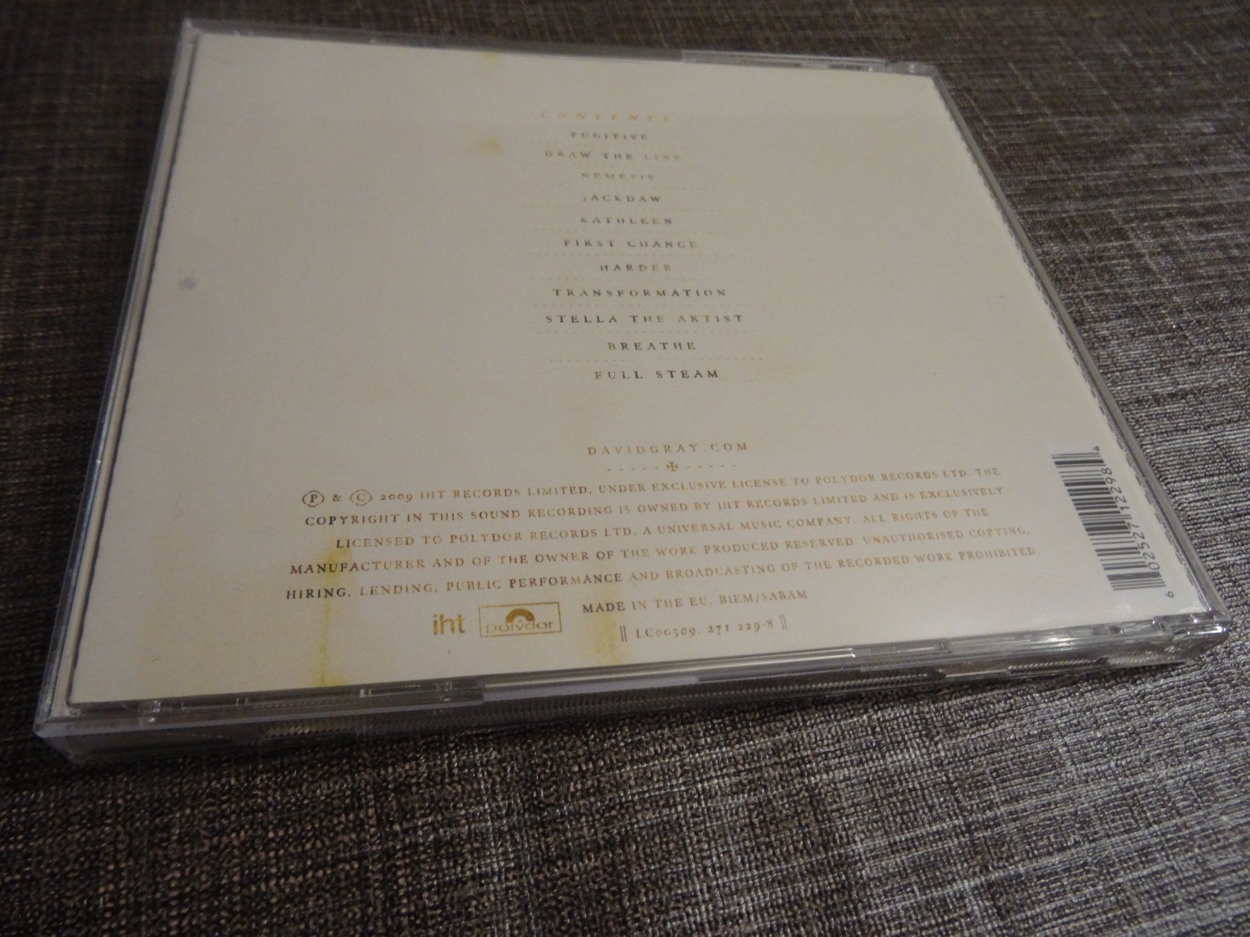 CDs: David Gray - Draw The Line - CD – D'occasion à Olten par Disc-Ausverkauf 1