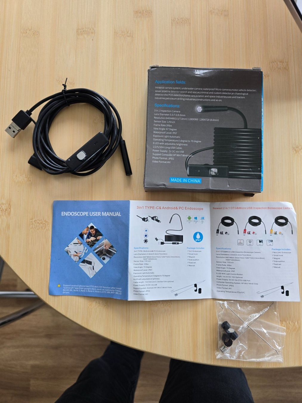 Fotocamera: 3in1 Endoskop Typ-C Android PC Kamera neu – Nuovo e nell'imballaggio originale da Rorschacherberg venduto da Scharfeegge