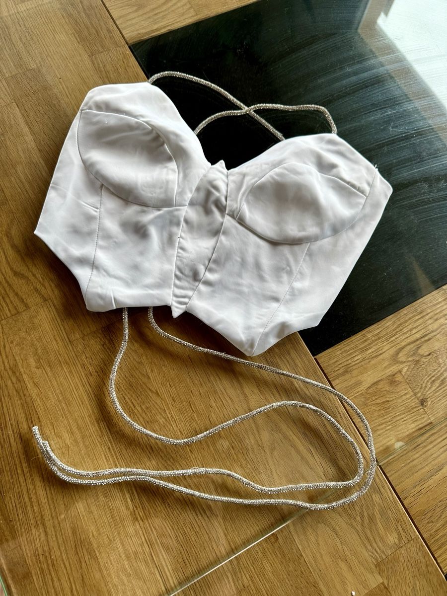 Tops: Bustier blanc à lacer FB sister T.XS – Gebraucht aus Perroy von barballalla