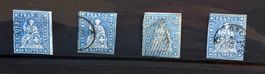 SCHWEIZER BRIEFMARKEN STRUBEL FANCO HELVETIA 10 RAPPEN