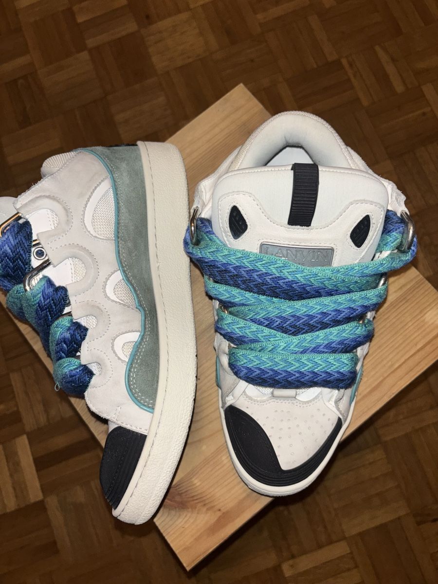 Lanvin Scarpe da uomo: Baskets Lanvin Curb turquoise à moitié prix !!! – Nuovo (secondo la descrizione) da Chêne-Bougeries venduto da sor_9rzp 4