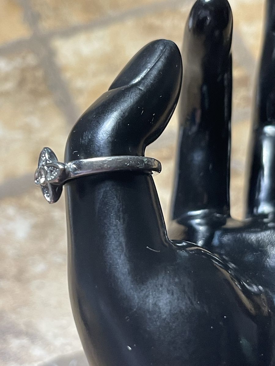 Anelli: Anello di metallo argento con fiore -56/57-chic e elegante – Nuovo (secondo la descrizione) da Gordevio venduto da LanaZimm 3
