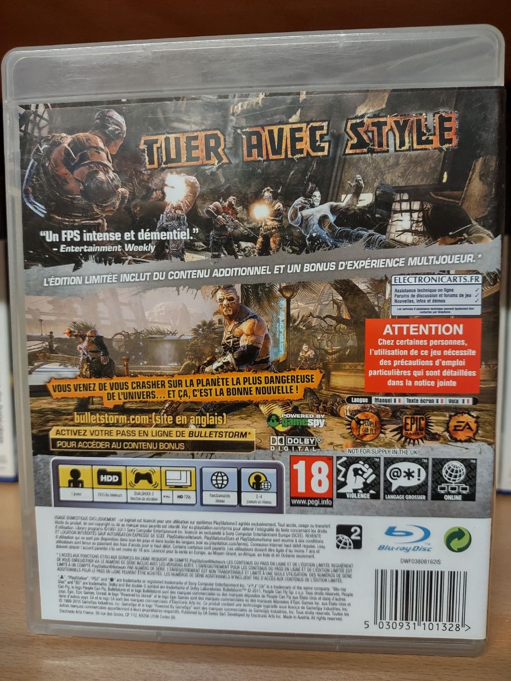 Sony Giochi: Bulletstorm Edition Limitée PS3 -  – Usato da fribourg venduto da GameSpot 1