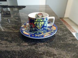 BOPLA TASSE MIT UNTERTELLER  ORGNAL 1X GEBRAUCHT Versand mö5