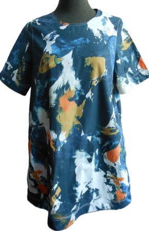 s.Masse ca. Gr. 42 44 COS kurzes Kleid od. Tunika blau