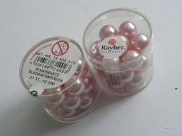 Wachsperlen rosé 12mm, NEU 42 ST.