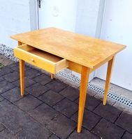 Mid-Century Essentisch Schreibtisch Massivholz schublad 60er