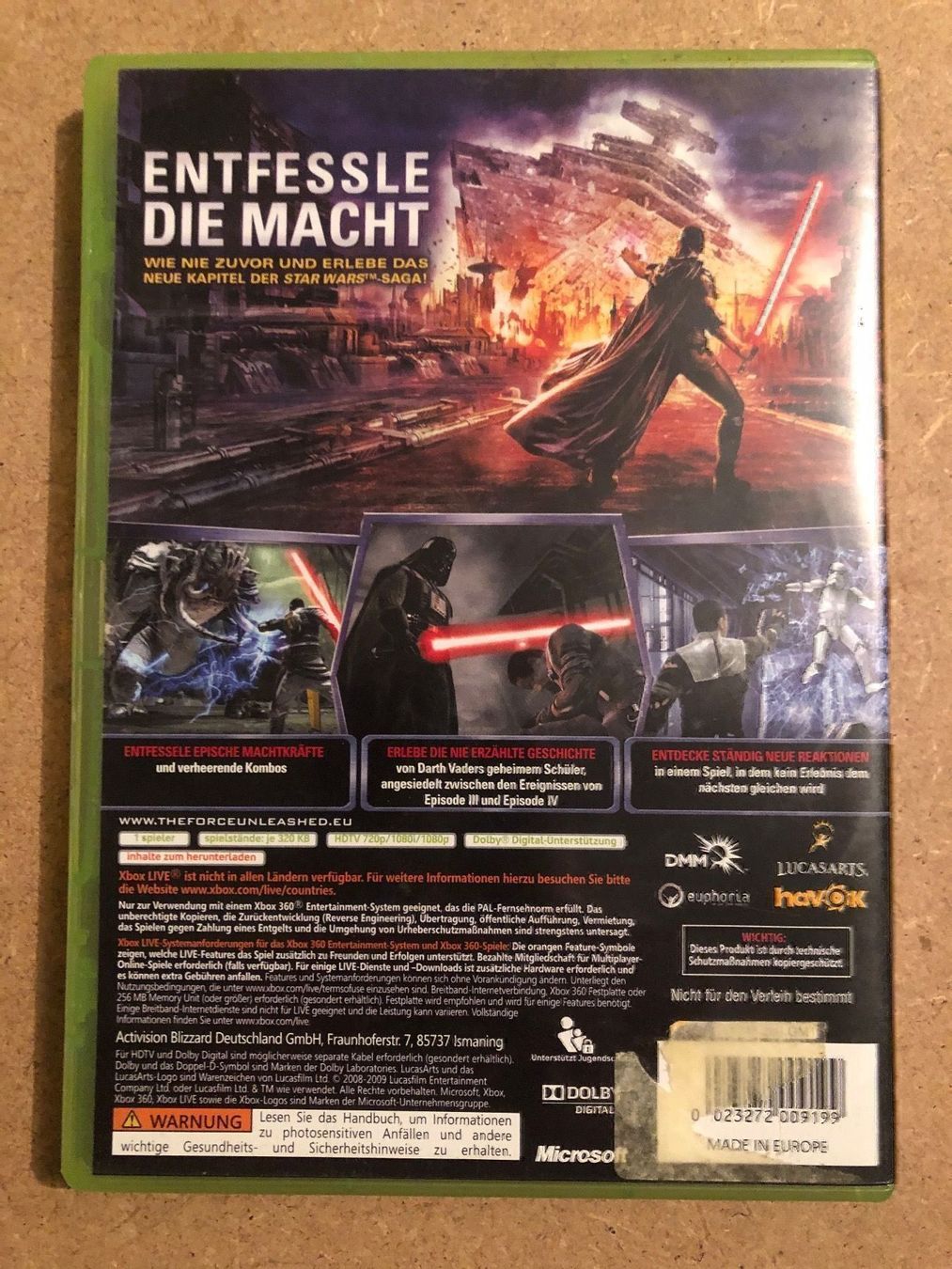 Microsoft Spiele: Star Wars Force Unleashed für Xbox 360 – Gebraucht aus Kestenholz von Mad18 2
