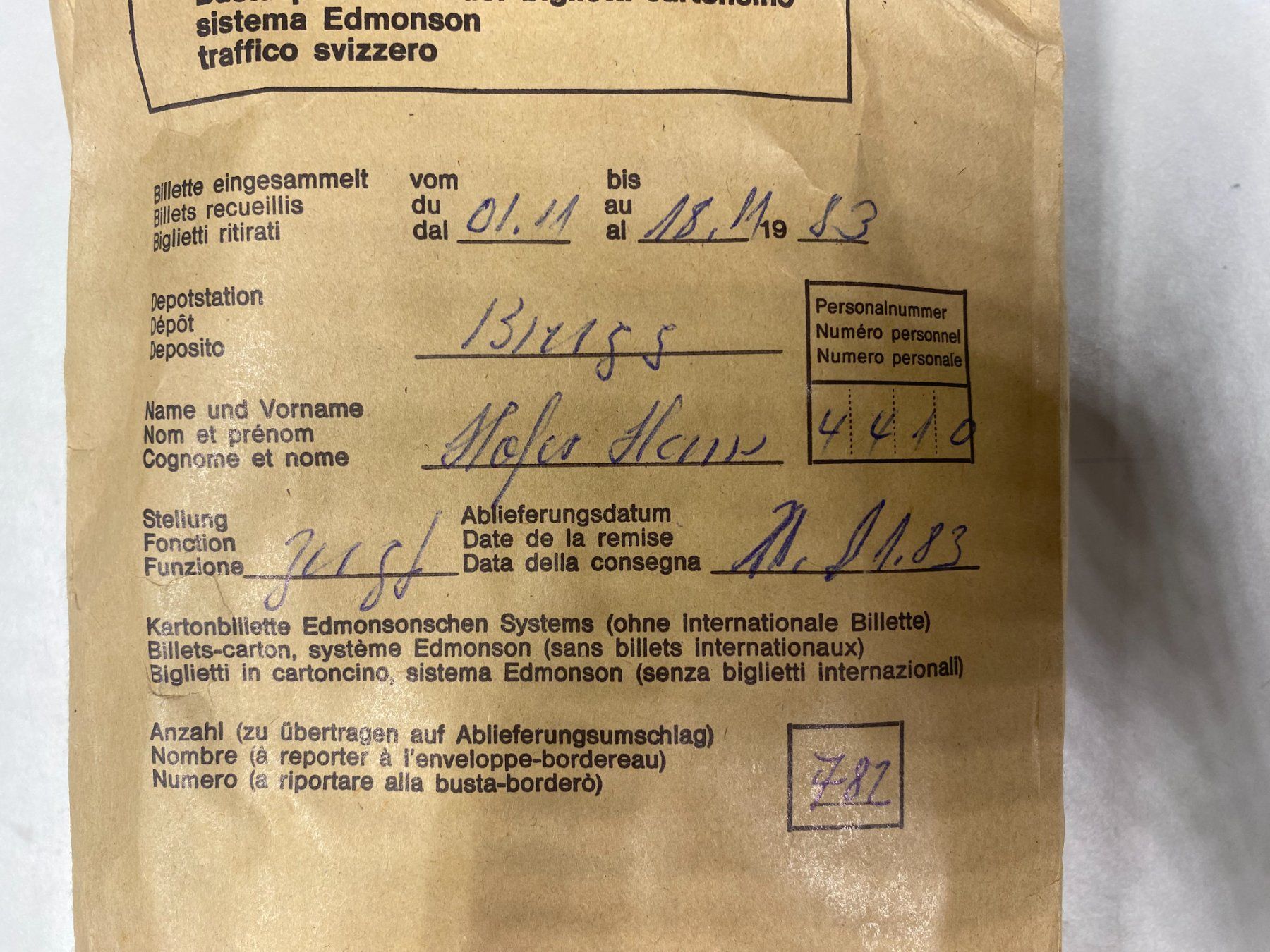 Biglietti: LOT Bahnbillette Brugg //G378 – Usato da Bern venduto da JMsoehne1987
