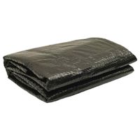 vidaXL Poolabdeckung Schwarz 417 cm PE