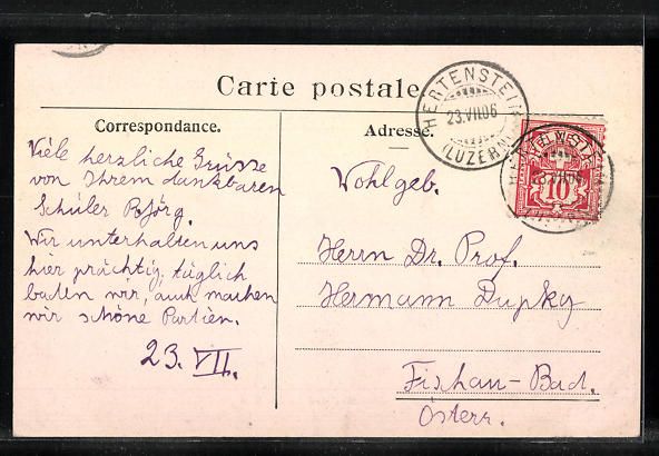 Cartoline postali: Hertenstein, Schloss Hotel Hertenstein m – Usato da Berlin venduto da bartko-reher 1