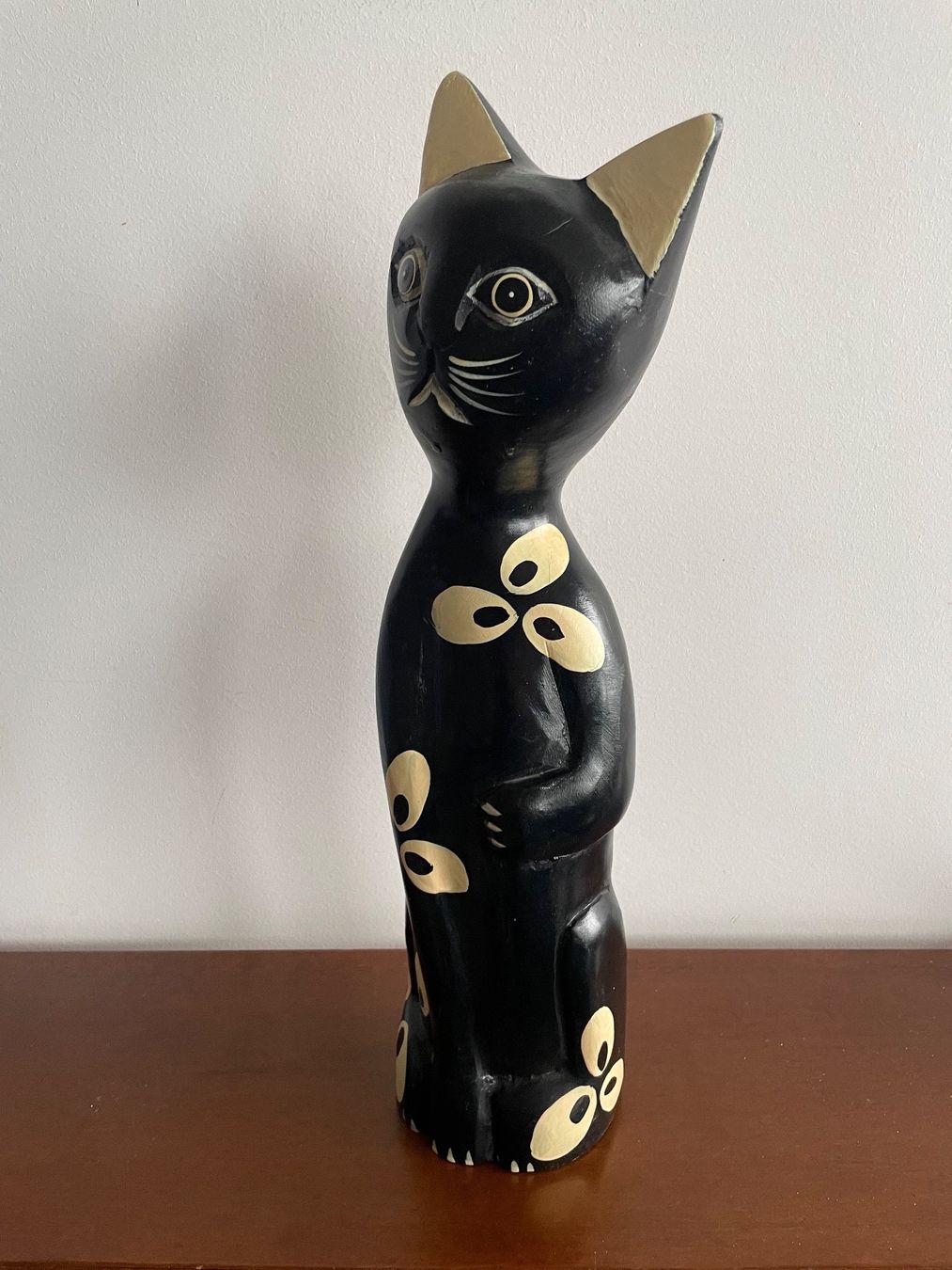 Statuette: Statuette Figurine Chat en Bois – Usato da Vallamand venduto da Bricbracbroc82 1