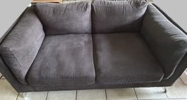 2. von 2 Micasa Stoff Sofa Degonda 2-Sitzer dunkelgrau 177cm