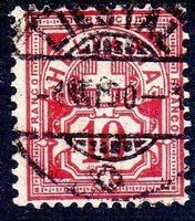 LIESTAL 1890 ZIFFERMUSTER 10 RP SBK 61A VOLLSTEMPEL - M209