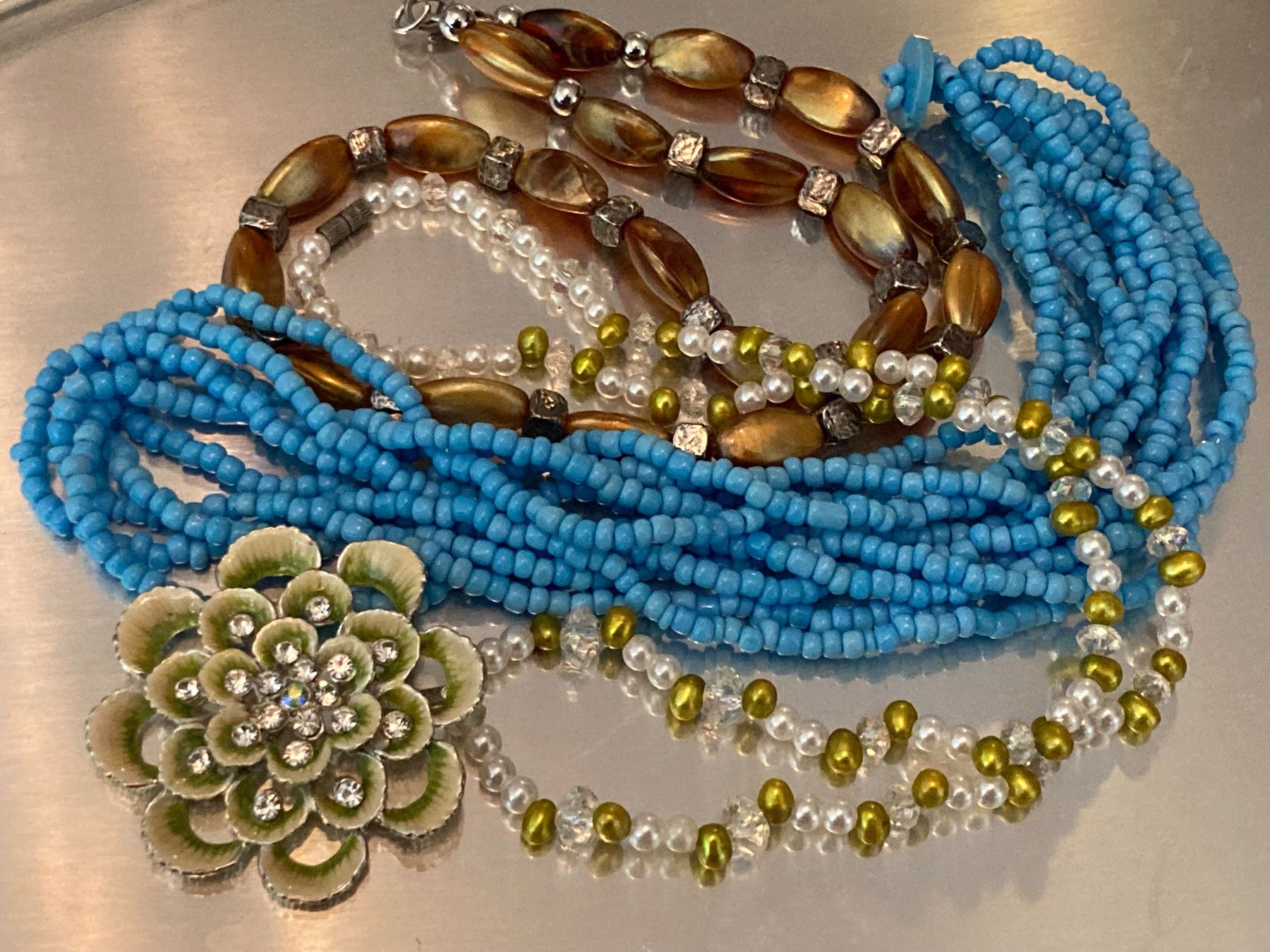 Catenine: 3 Colliers vintage – Usato da Marly venduto da Antigona71