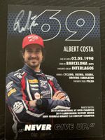 Signierte Autogrammkarte Albert Costa 2023