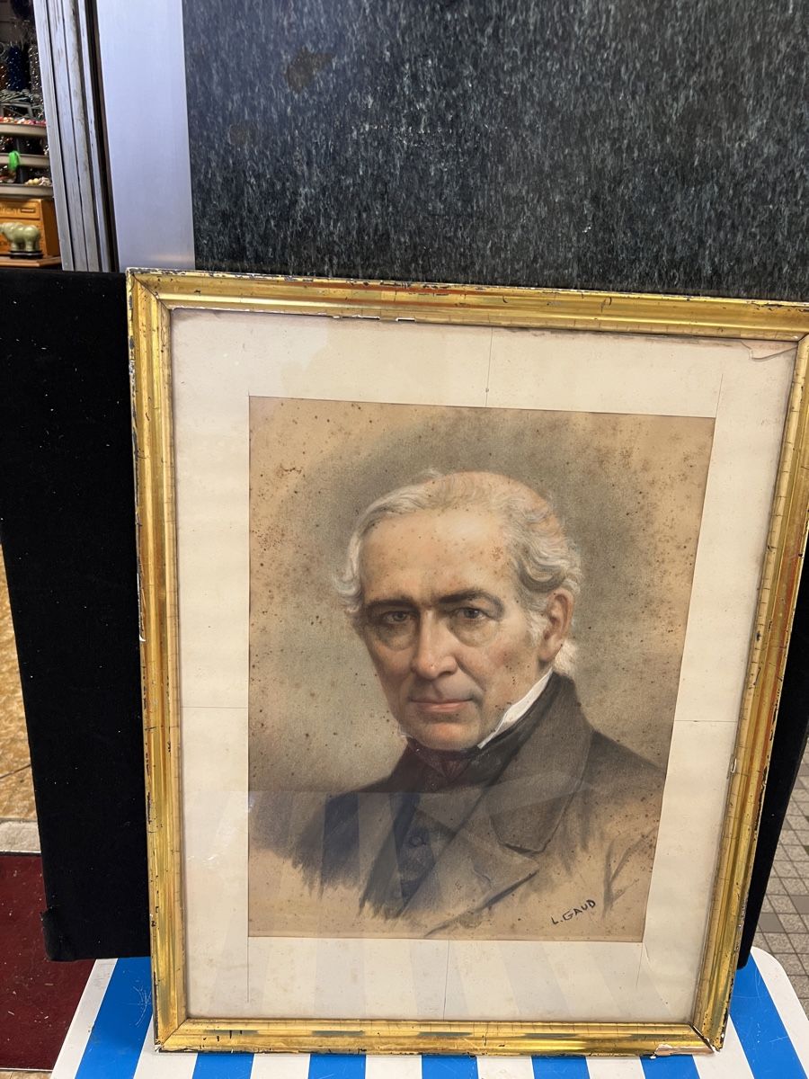 Dipinti: LÉON GAUD(1844-1908)PASTEL SIGNÉ – Usato da Genève venduto da Qanil77