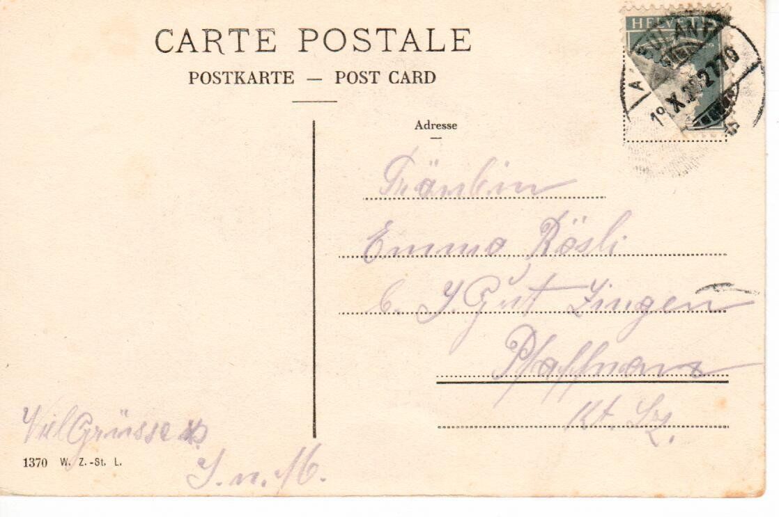 Cartoline postali: Bahnhofquartier Muri – Usato da Wolhusen venduto da Curver9 1