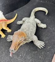 2 grosse Dinosaurier Figuren Dimetrodon & Waran 🦎🦖