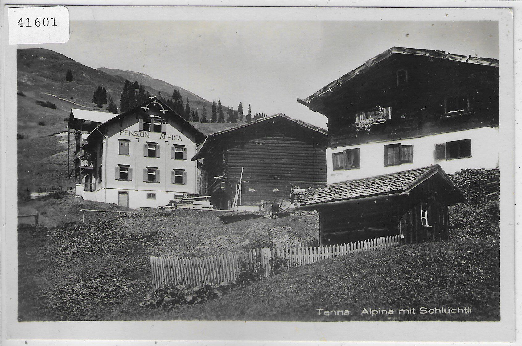 Cartoline postali: Tenna - Alpina mit Schlüchtli – Usato da Ettingen venduto da Kartenplanet