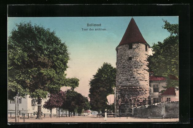 Cartoline postali: AK Delémont, Tour des archives – Usato da Berlin venduto da bartko-reher