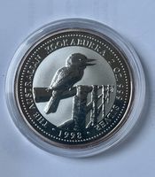 Silbermünze Kookaburra 1998 2 Unzen Australien 2 Dollar