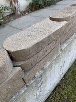 Beton Formsteine Mauersteine mit Rundkopf grau