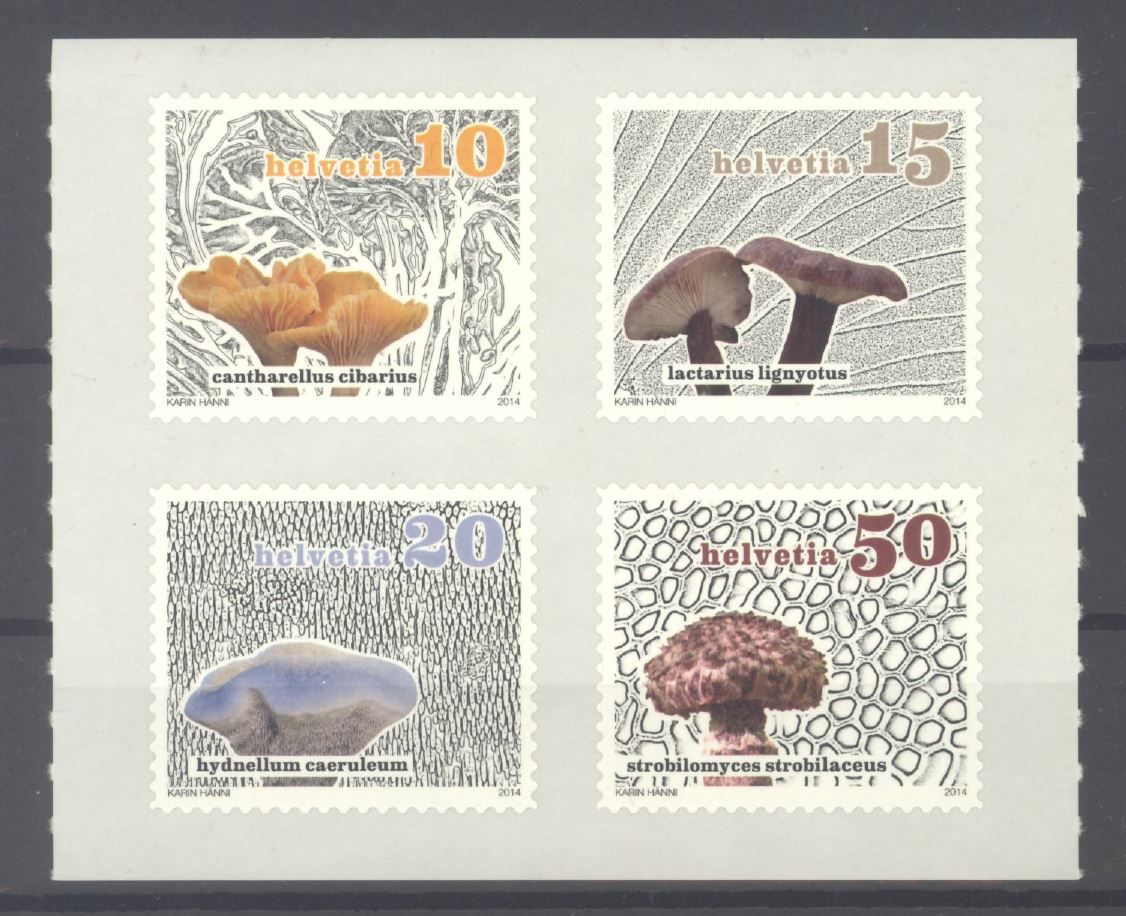 Tutti i francobolli: 2014, Dauermarken Pilze ** – Usato da Willisau venduto da Vollstempel