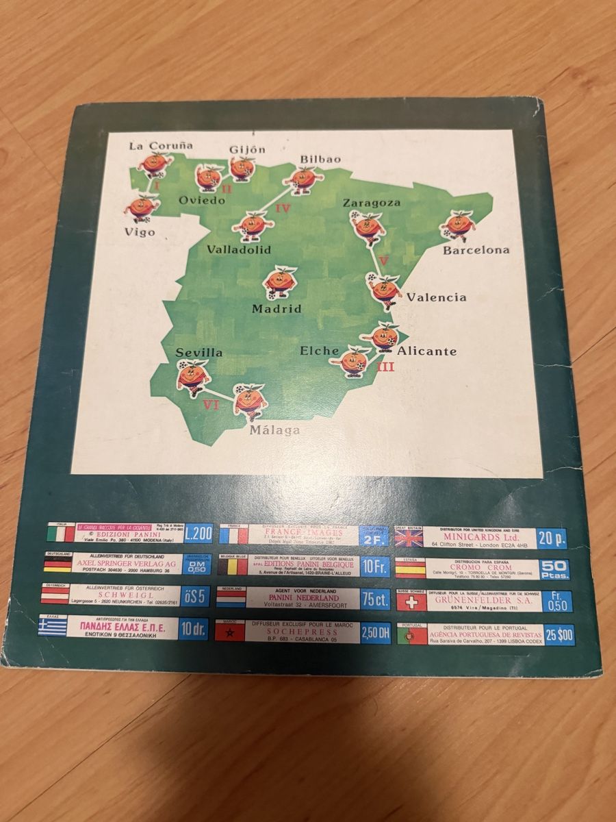 Panini Album: Album panini complet Espana 82 – Usato da Brügg BE venduto da Fred777 1