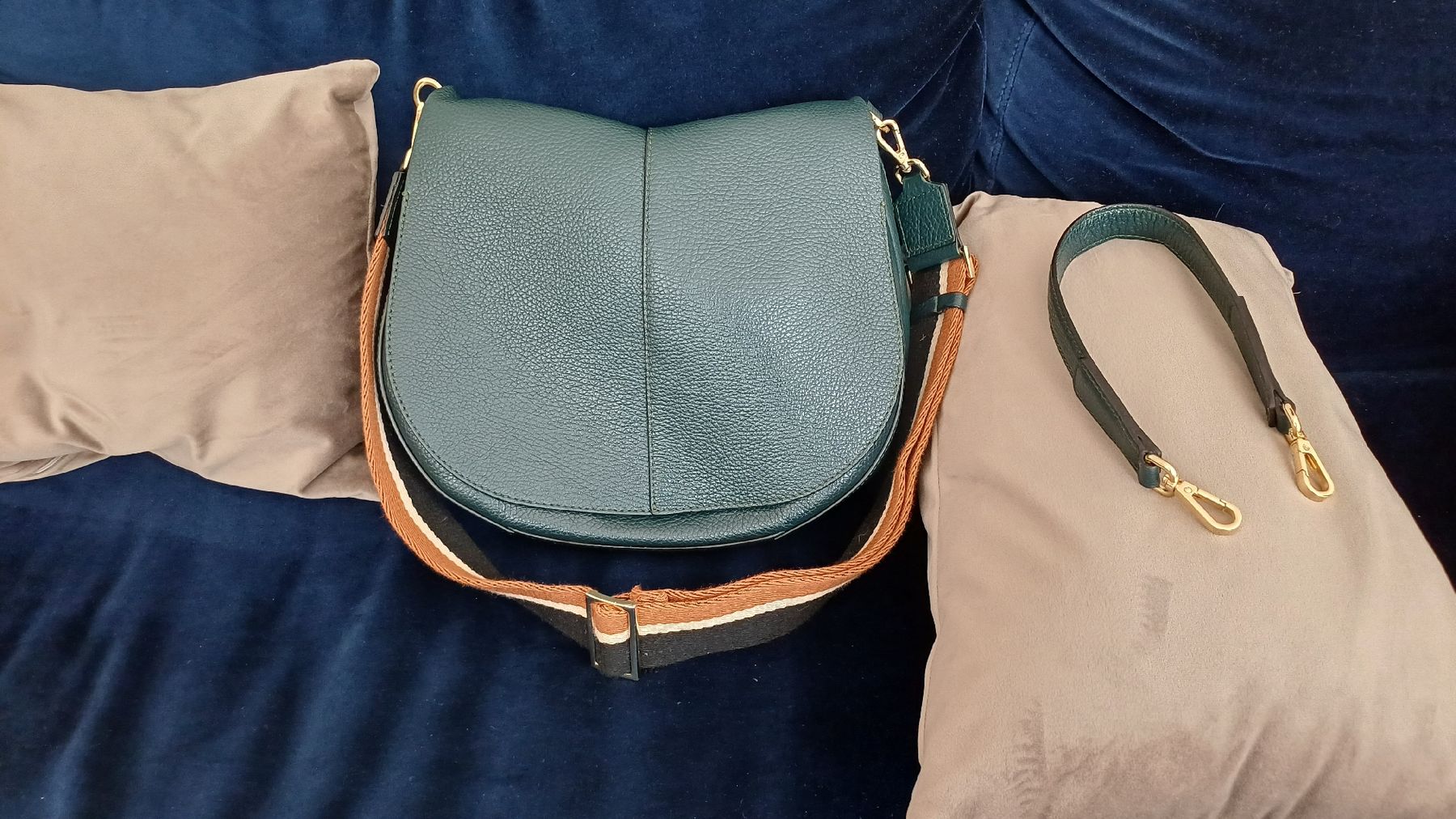 Gianni Chiarini Borse da donna: Sac cuir vert forêt – Usato da Genève venduto da njia