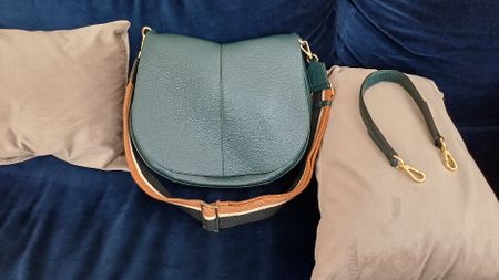 Sac cuir vert forêt